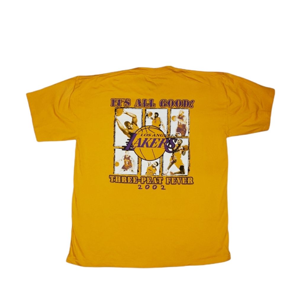VTG Rare 2002 World Champions Los Angeles Lakers NBA Finals Three Peat Feaver 2X - Picture 14 of 14